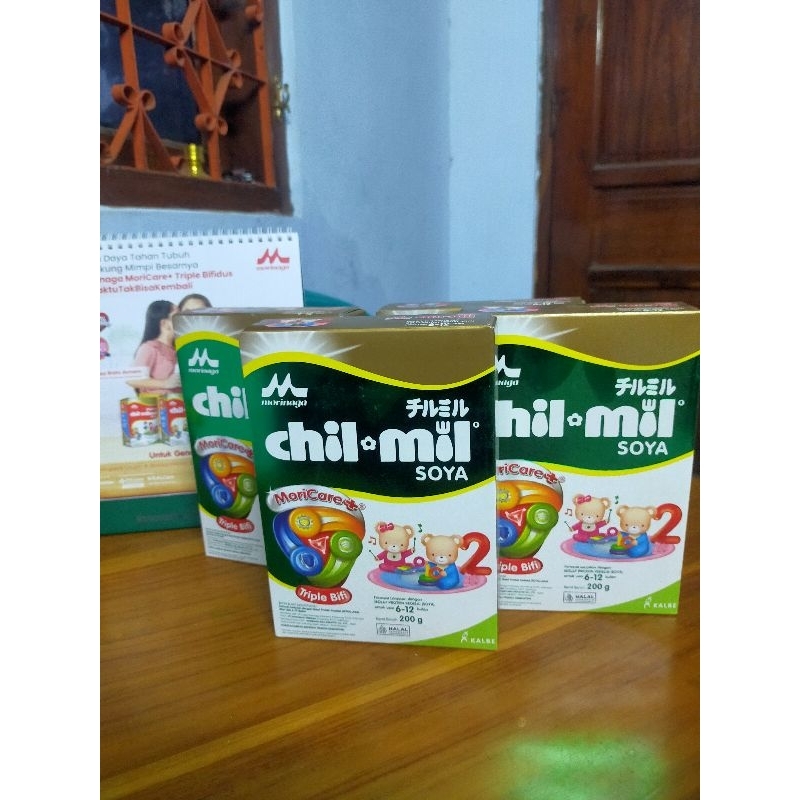 Chil mil soya 6-12 bln 200gr / morinaga chil mil soya