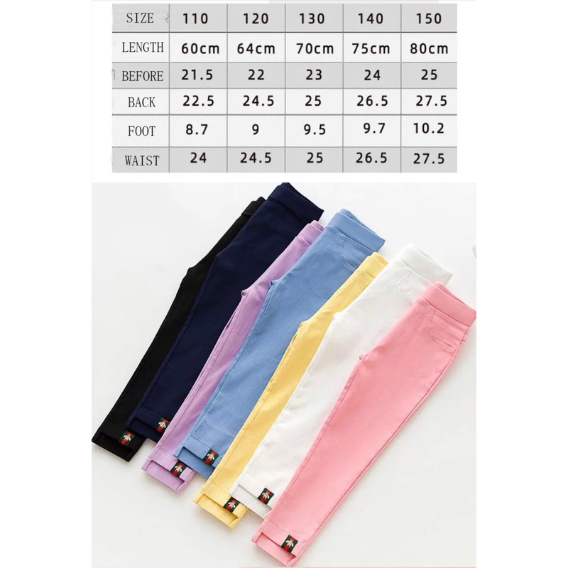 Celana Jegging Anak Bahan Katun Import Tebal Premium Legging Anak Murah Jegging Anak Bagus Celana Jegging Anak Lucu Celana Panjang Anak Katun Murah