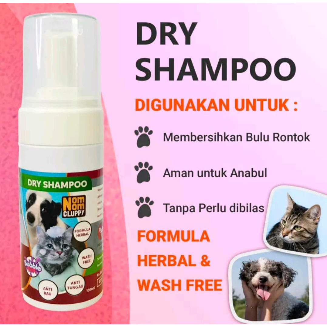 DRY SHAMPOO | Shampoo instan kucing Anjing anabul anti tungau anti bau tanpa dibilas