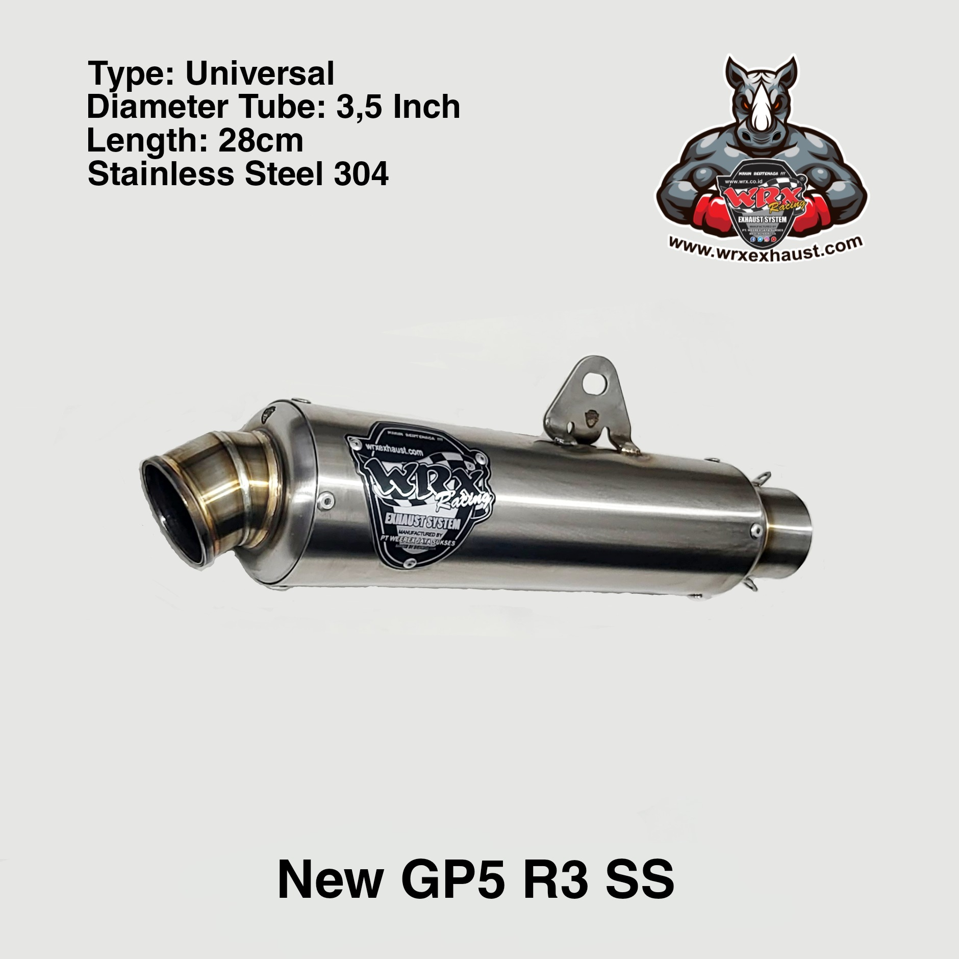 Knalpot WRX New GP5 R3 SS