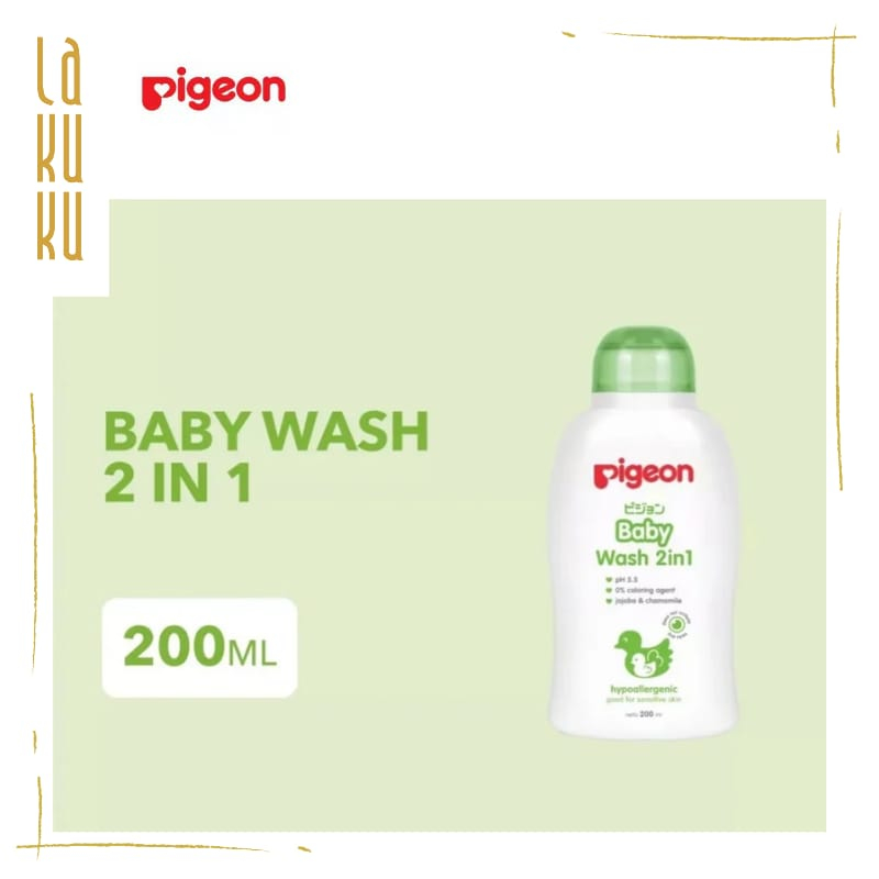 Lakuku - Pigeon Baby Wash 2 in 1 Sabun Mandi Shampoo Bayi