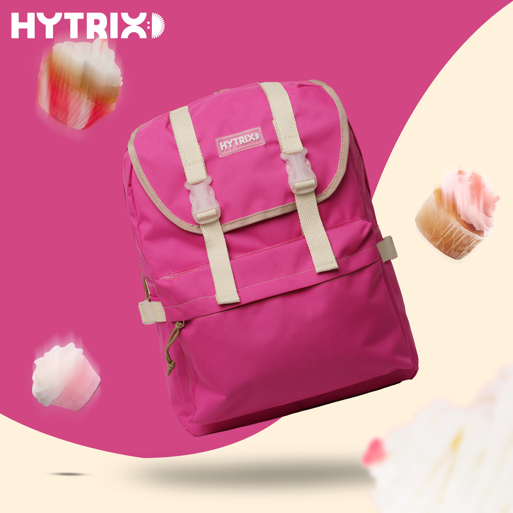 HYBRAND x HYTRIX [PT46] - Colour Pop Backpack - Ransel Wanita Korea Unik Limited Series - FREE Pin Bross Gambar Random