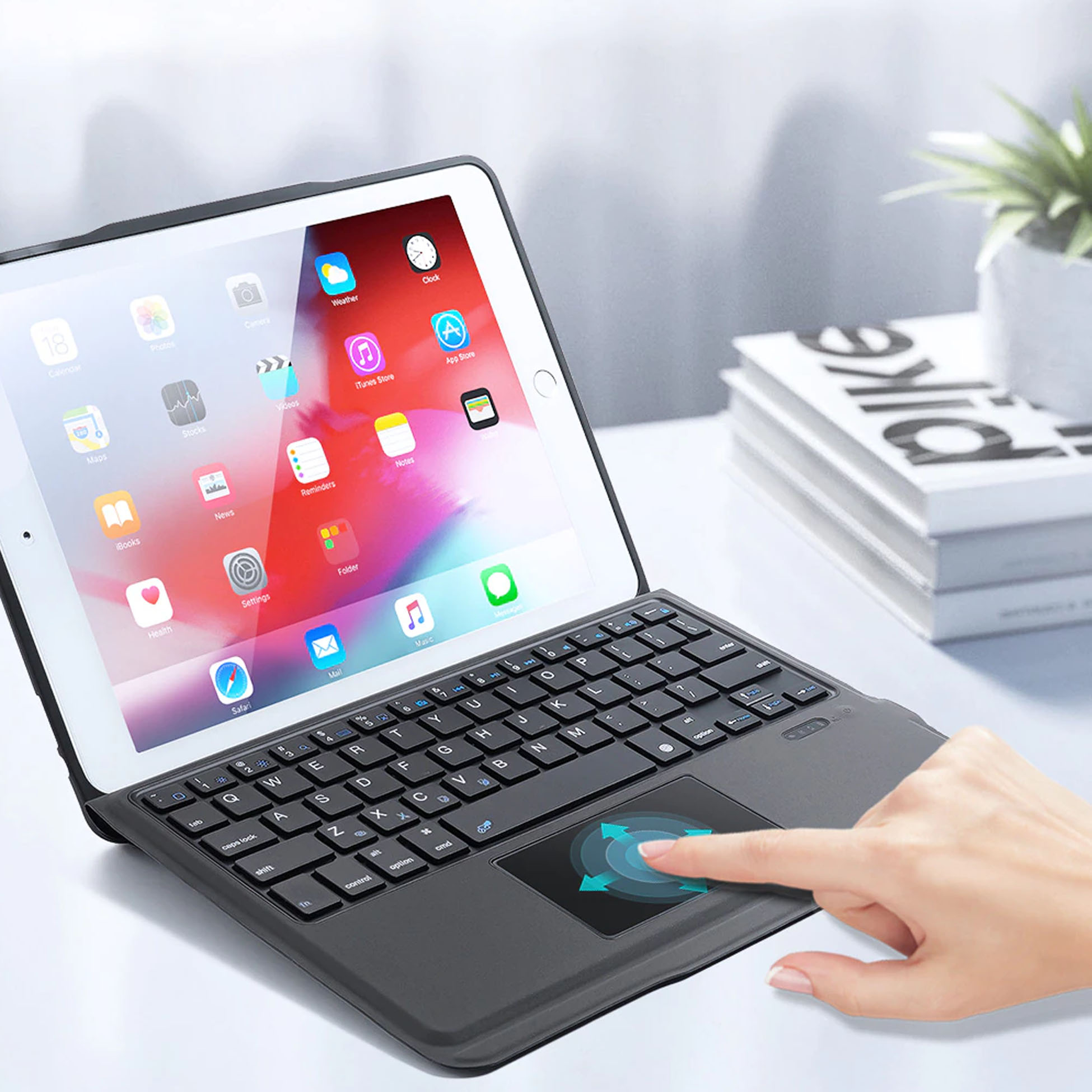 Ipad Air 4 10.9 | Ipad 12.9 Smart Keyboard Case with Bluetooth Plus Touchpad Sarung Buku
