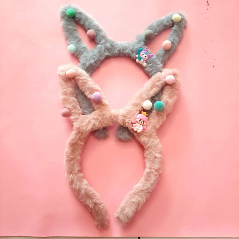 Bando Motif Telinga |Bando | Bando Bulu | Bando Anak & Dewasa korea