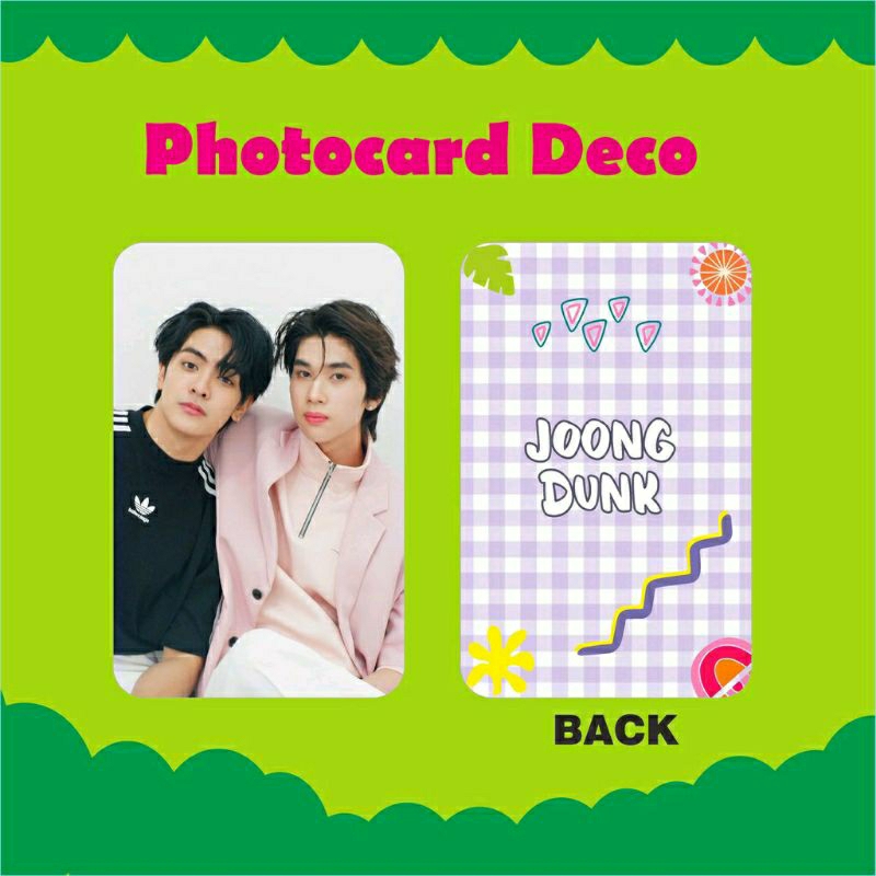 Photocard JoongDunk laminasi