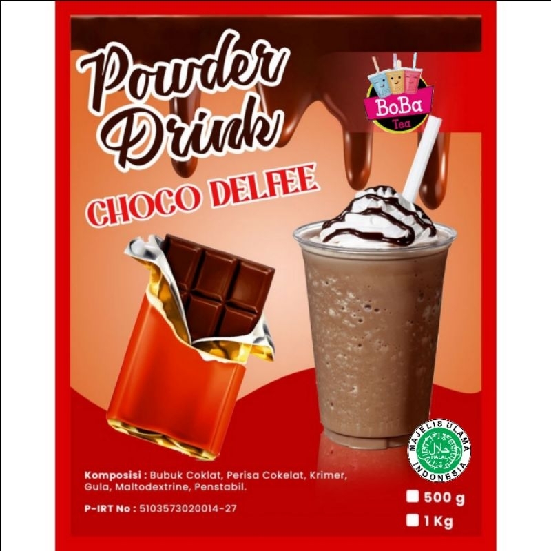 [1kg Reguler] Bubuk Minuman Rasa Choco Delfee 1 KG