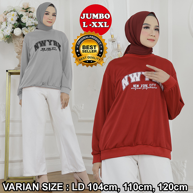 BLUS SABLON JUMBO LD 104 - 110 -120 BLUS RIB SABLON JUMBO