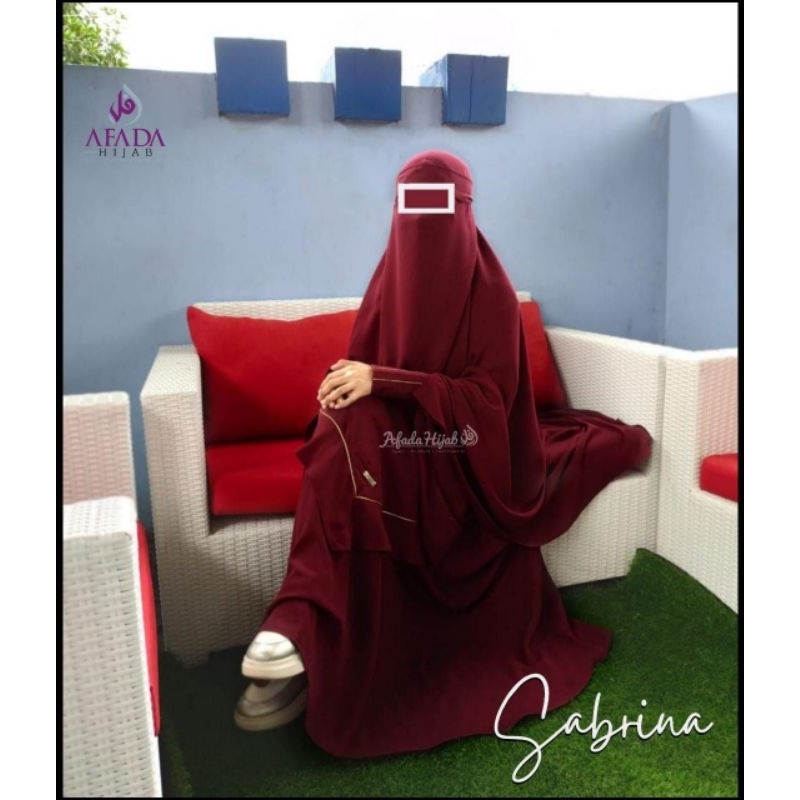 Set Sabrina Original by Afada Hijab Bahan Baby Yoris