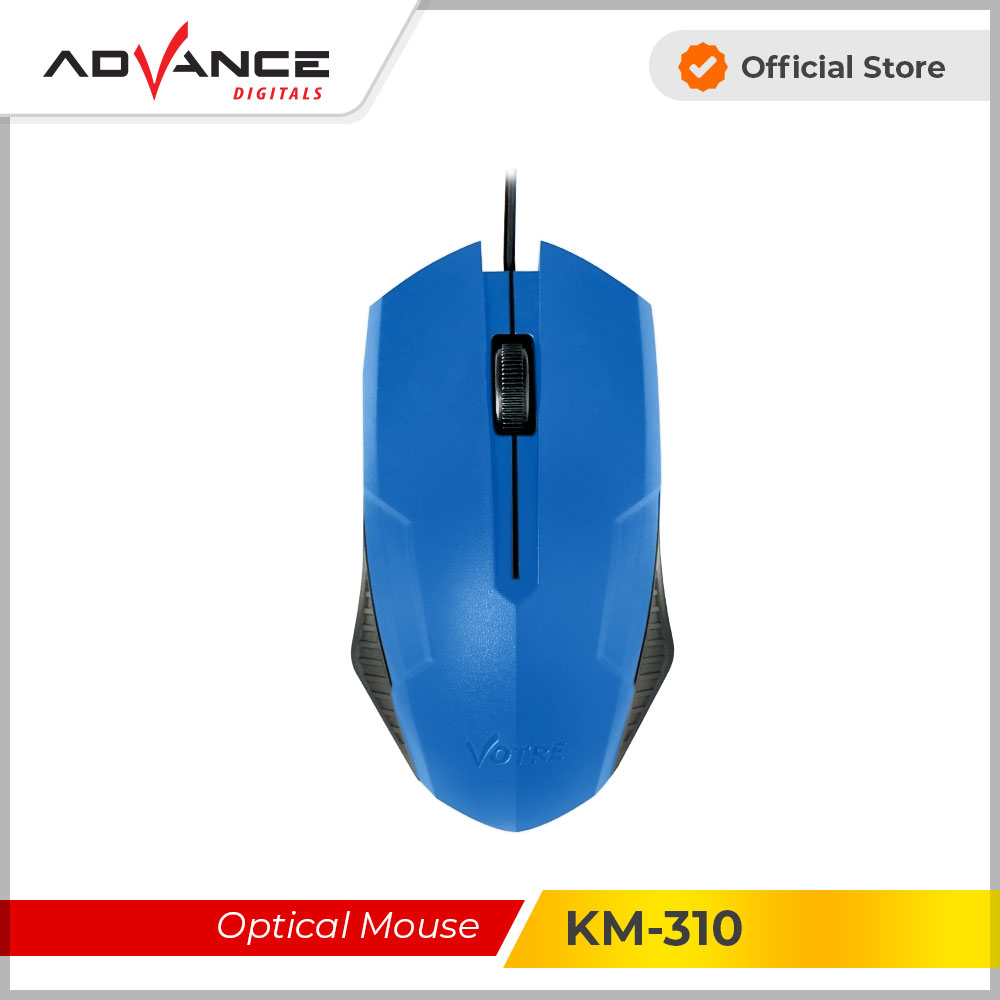 Votre KM-310 Wired Optical Mouse 310 Usb Original KM310 Bergaransi resmi 1 Tahun