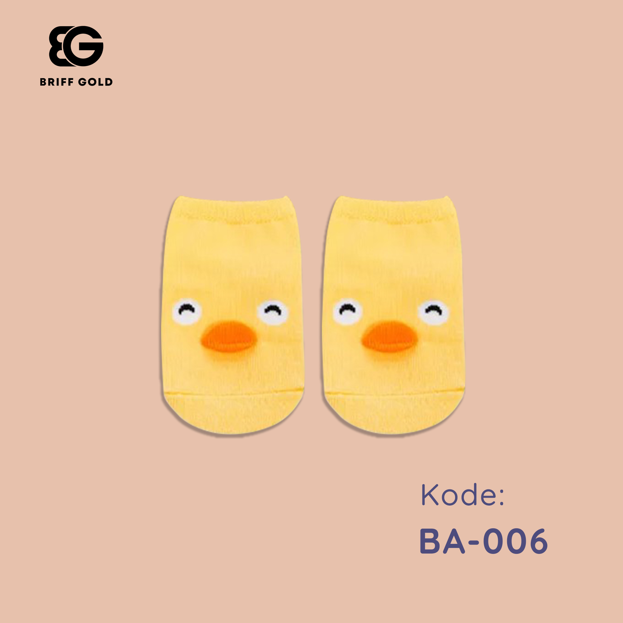 Kaos Kaki Bayi Anti Slip Pendek Briffgold