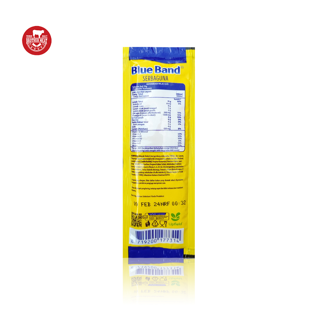 Blue Band Margarine Sachet 20gr, Halal