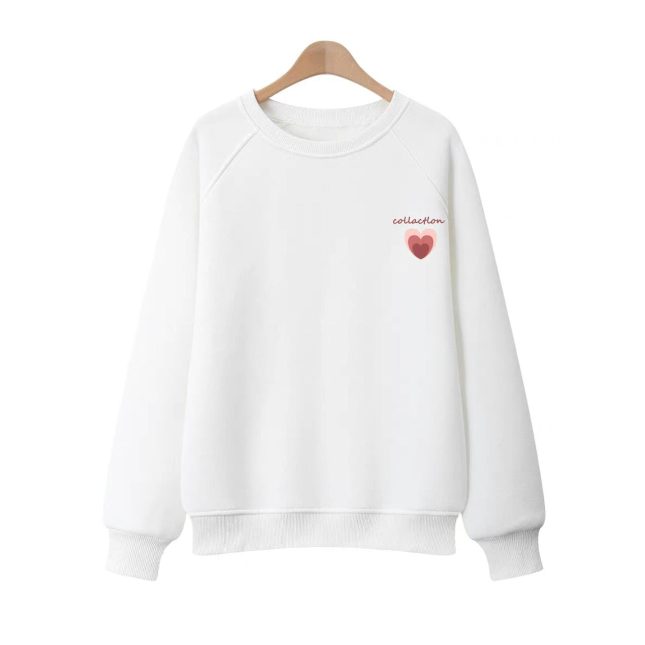 COLLECTION LOVE SWEATER CREWNECK LOGO CUTE (V1)