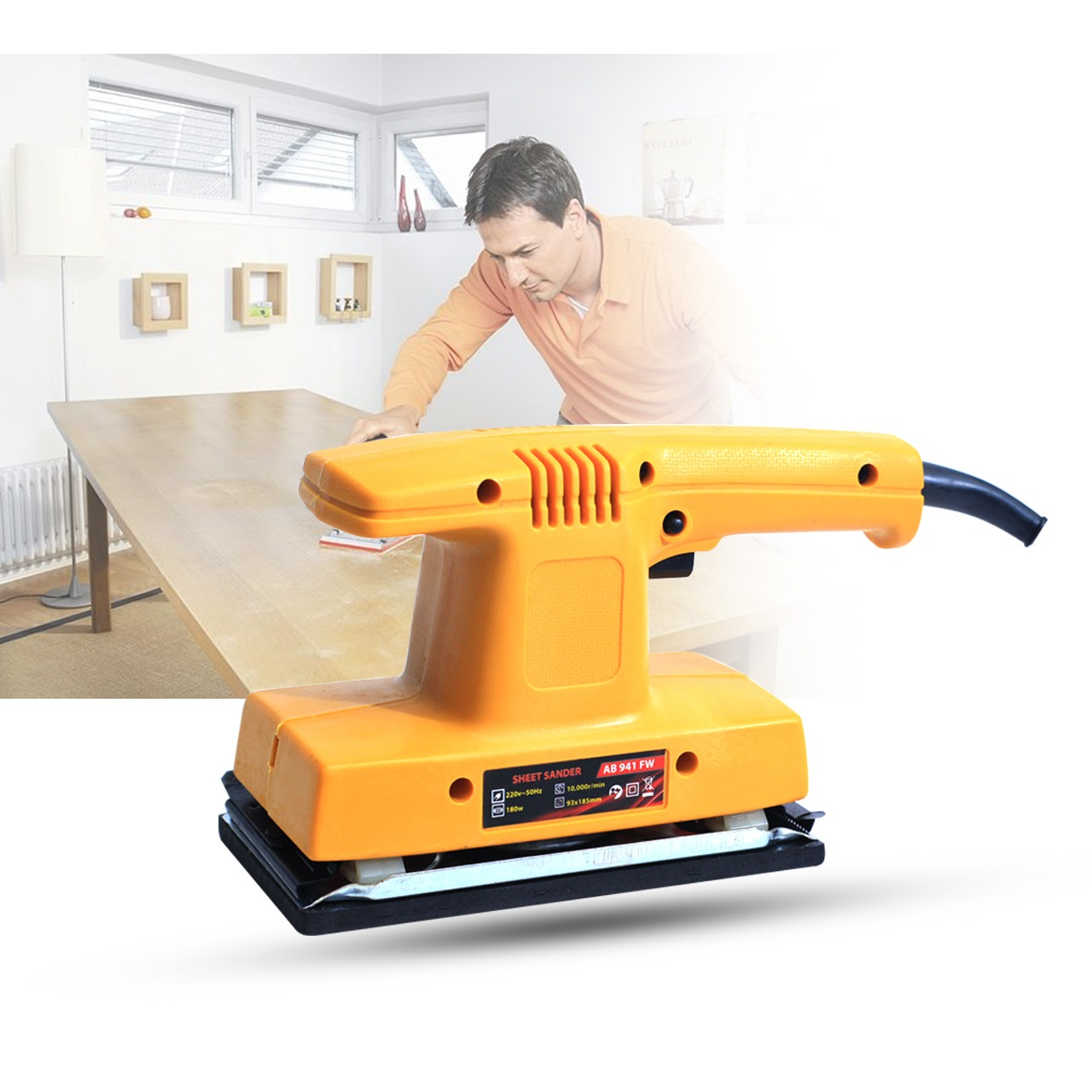 sheet Sander Mesin amplas orbital sander RYU ROS 13-1A dan KAIROS KA-820FS - mesin amplas kayu besi 