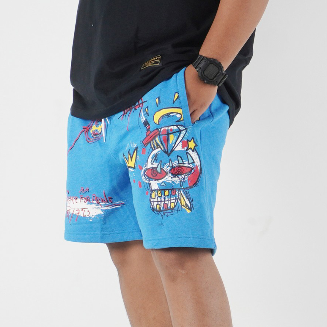 HIGHEST Celana Olahraga Pendek BigSize Sweatpants Jumbo HGSP Artwork