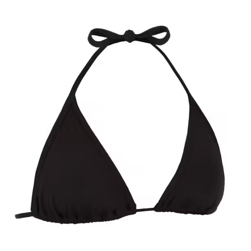 OLAIAN Atasan Bikini Olahraga Pantai Tali Belakang &amp; Leher Dapat Diatur