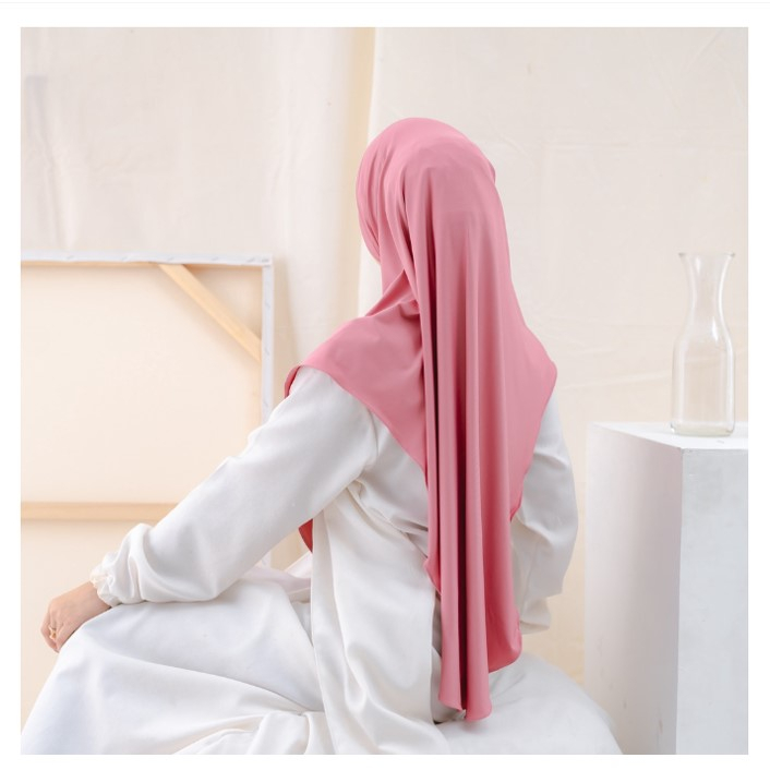 Kerudung Instan Malaysia Pet Jilbab Bahan Kaos Jersey Premium Nada
