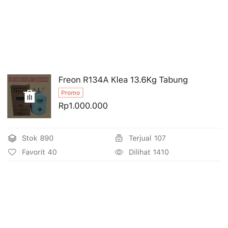 Sunkisscoo Freon Klea R134 A Tabung 13.6 Kg Murni 100% Ac Mobil Ac Kulkas