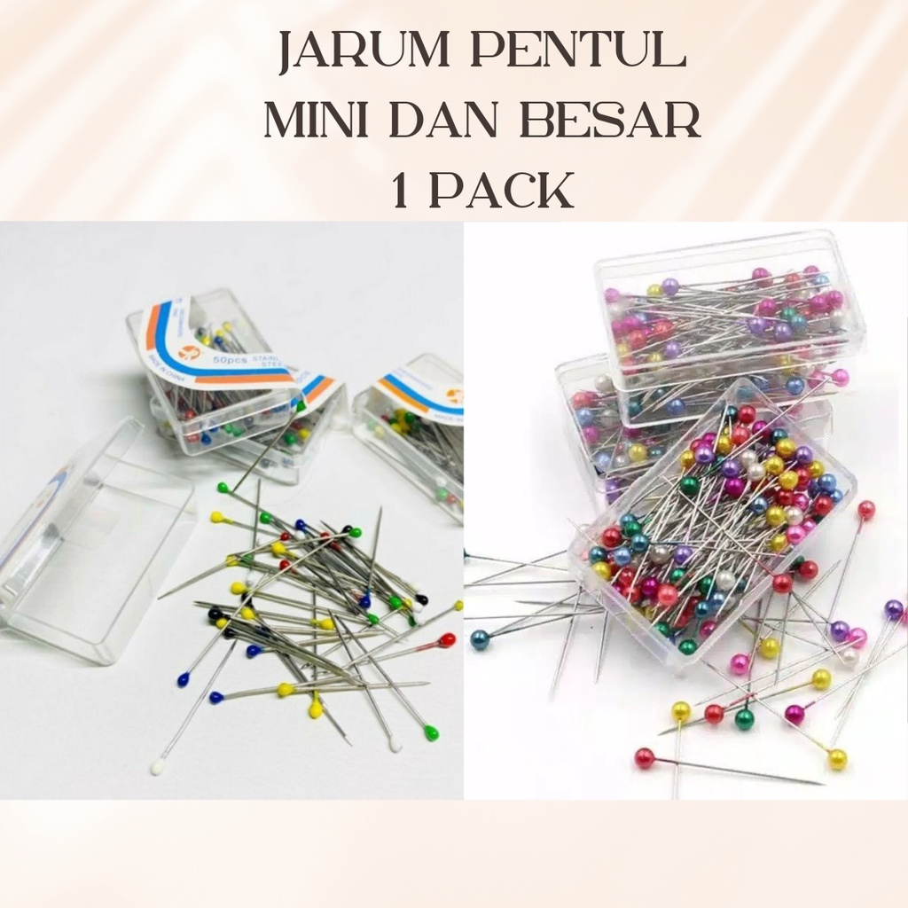 JARUM PENTUL HIJAB JARUM PENTUL SIZE KECIL DAN BESAR JARUM PENTUL JARUM JILBAB