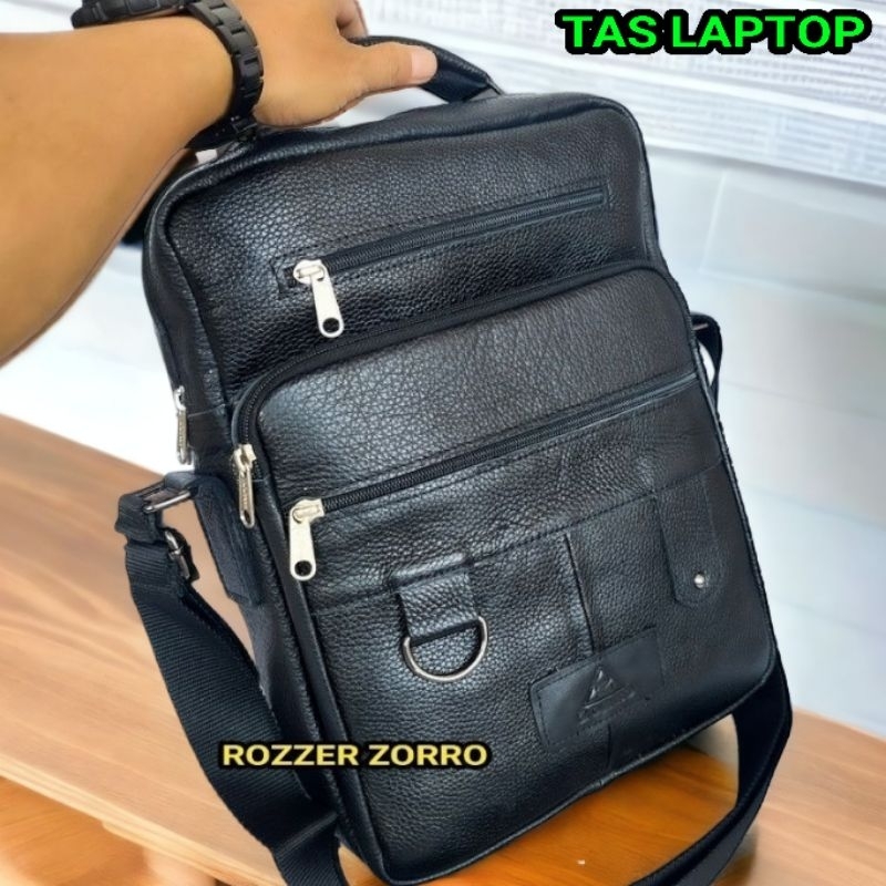 Tas kantoran kulit asli Garut original muat laptop dan map