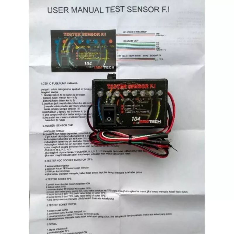 Alat Tester SENSOR CKP IC sensor TPS cek spool Assy iacv pulser