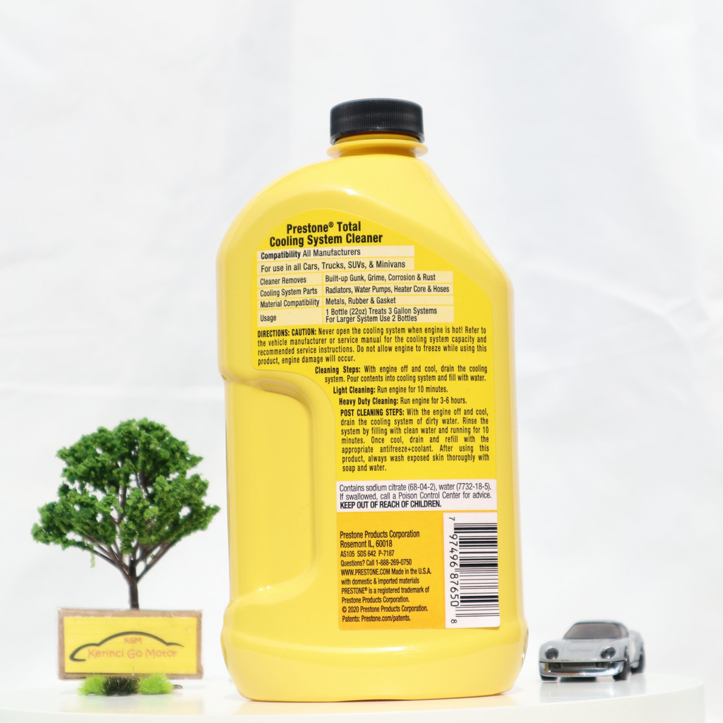 RADIATOR FLUSH + CLEANER PRESTONE - CAIRAN PEMBERSIH RADIATOR PRESTONE