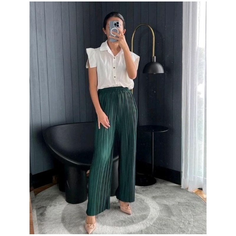 CELANA PLISKET PENSIL - CELANA WANITA - CELANA KOREA - BAWAHAN