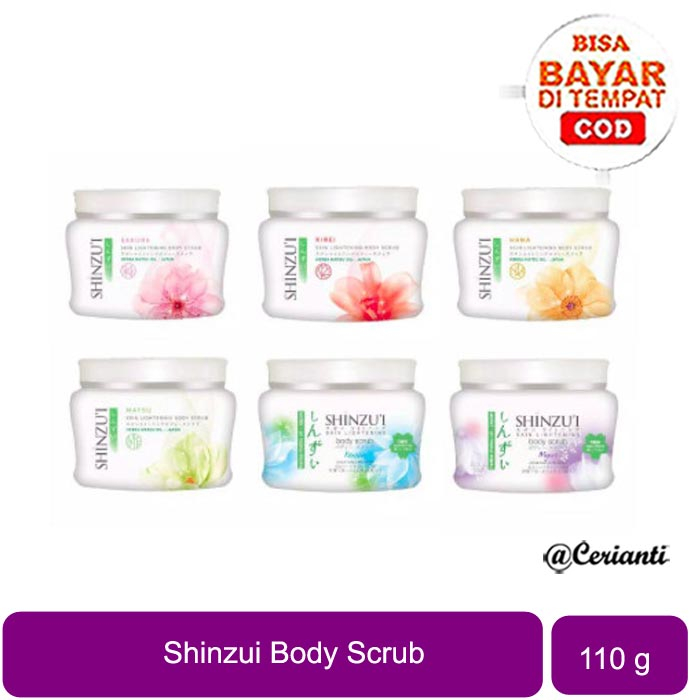 [BODY SCRUB | 110GR | BPOM] Shinzu'i Skin Lightening Body Scrub 100gr - Lulur - Shinzui_Cerianti