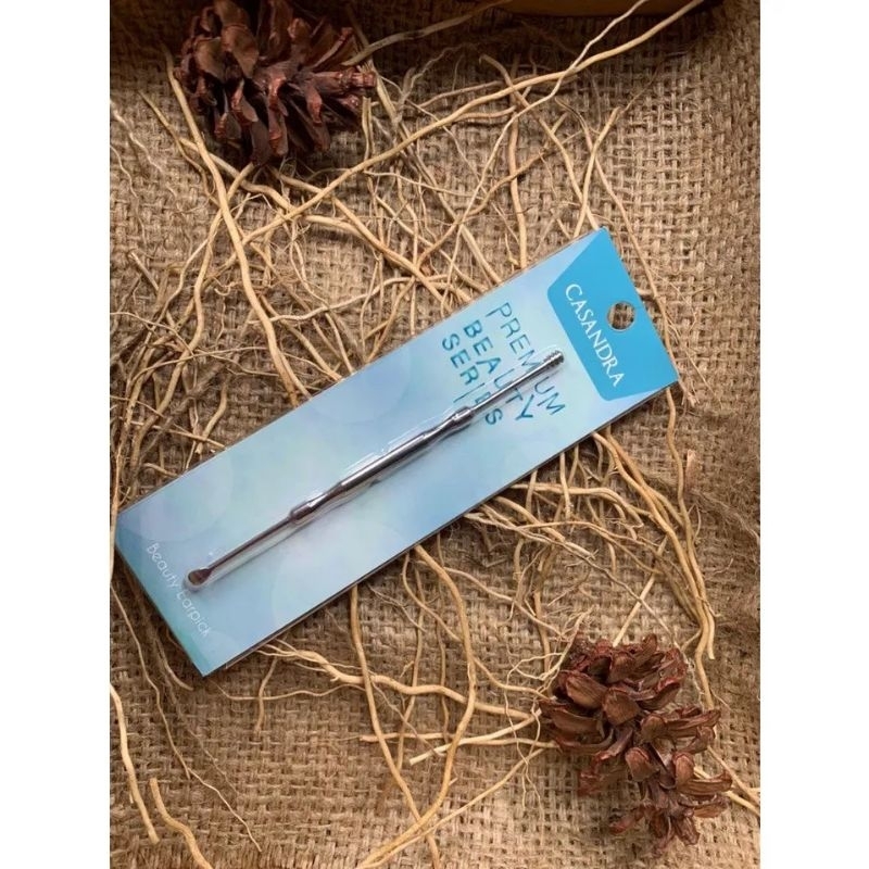 Casandra premium beauty ear pick ll korek kuping besi 2 sisi