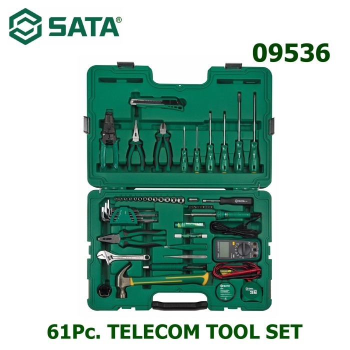 SATA TOOL KIT SET 09536 61Pc Sata TELECOM TOOL SET 61 pcs