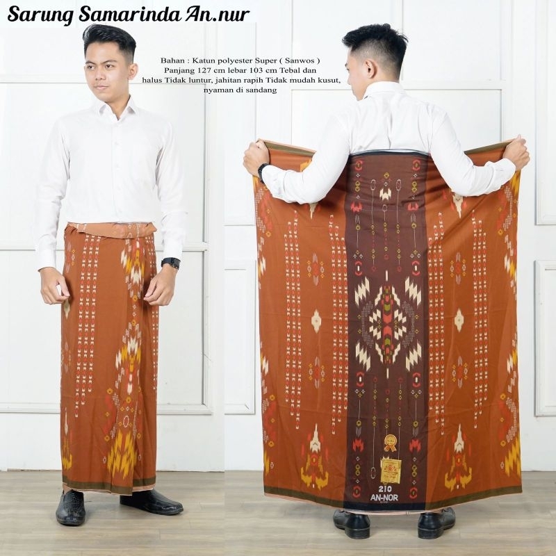 Aulia - Sarung Samarinda Annur 100℅ Asli Motif  Kecubung