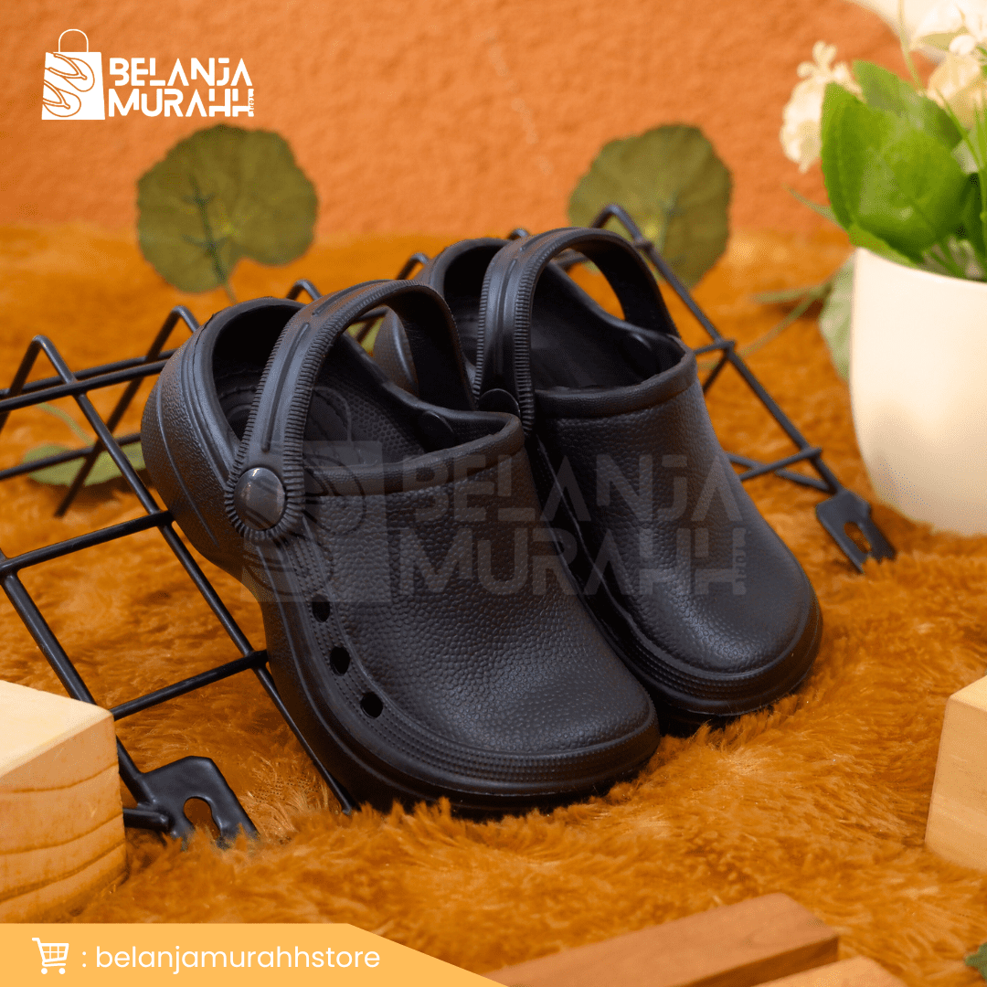 Sandal Kodok Spesial Polos Anak Empuk anti Air size 28 s/d 32