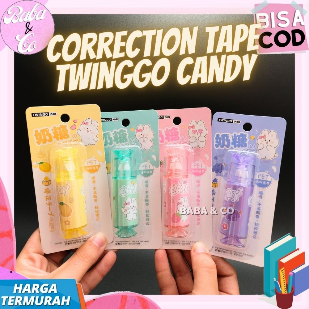 

CORRECTION TAPE CANDY PERMEN TIP EX KERING PERMEN TWINGGO TG-B7823 COD TIP X KERING PERMEN UNIK