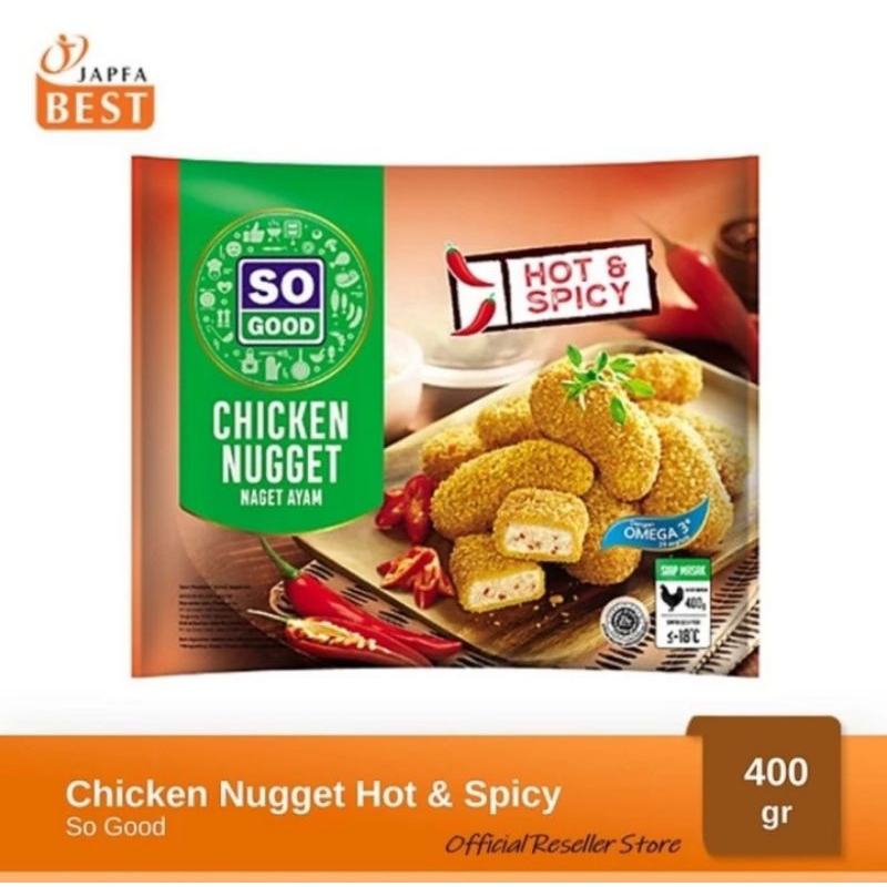 SO GOOD Chicken Nugget Hot Spicy 400Gr