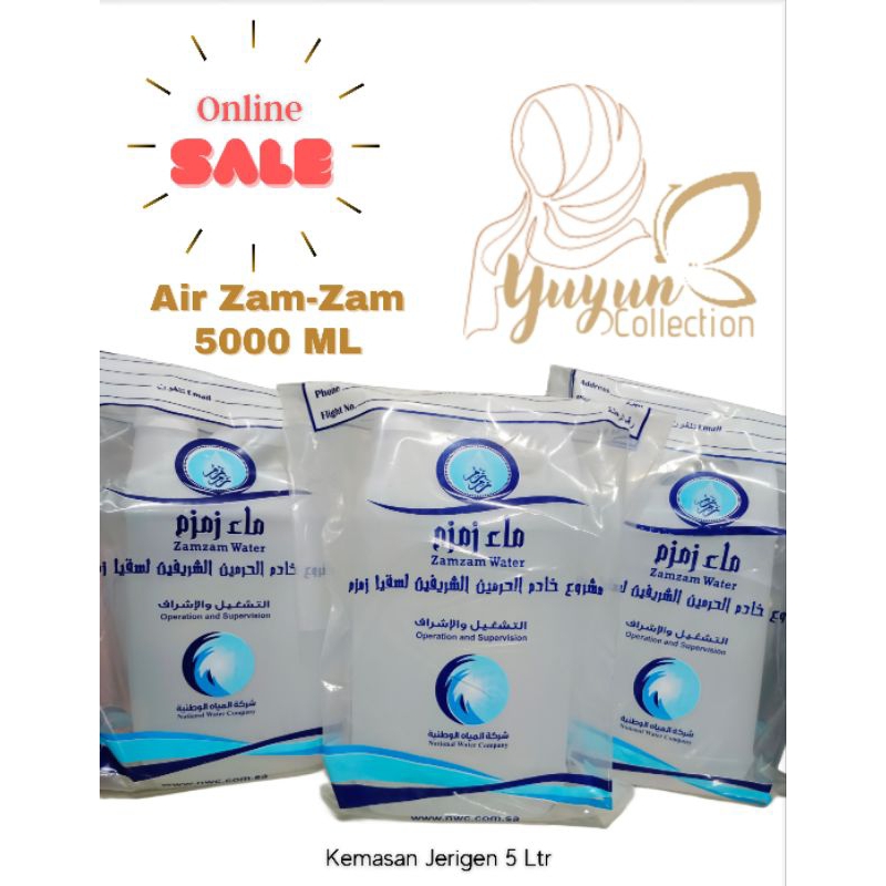 

AIR ZAM-ZAM 5 LITER/Grosir Perlengkapan & Oleh2 Haji&Umroh Murah