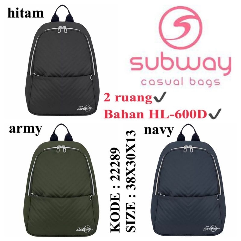 TAS RANSEL SEKOLAH ORIGINAL BY SUBWAY 22289