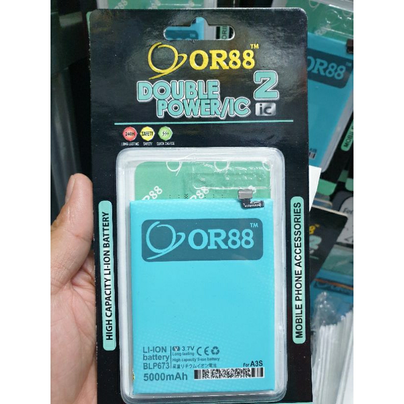 Baterai ORIENS Double Power 2 IC OPPO A31 2020/ A3S/A5S/A7/A12/BLP673