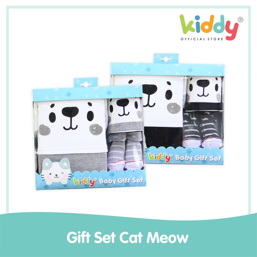 Kiddy Gift Seat  / Baby Gift Set Meow / Baju Set Bayi