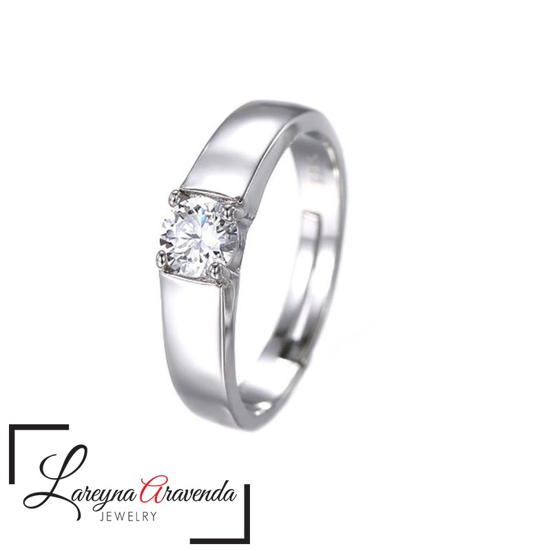 Lareyna Aravenda Cincin Pasangan / Couple Rings S925 Korea Style Simple Elegant CC001