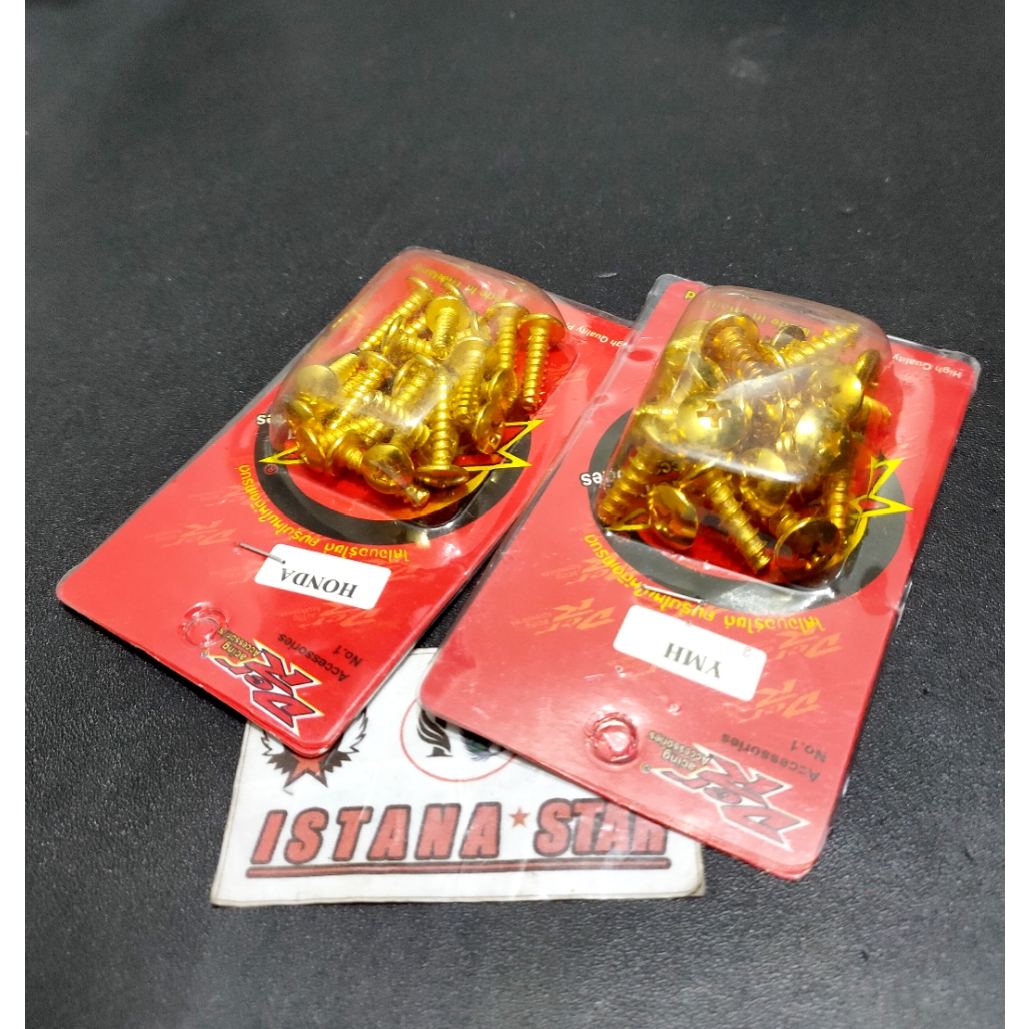 baut body motor bintang gold thailand DER THAILAND harga 1 pack isi 20 pcs