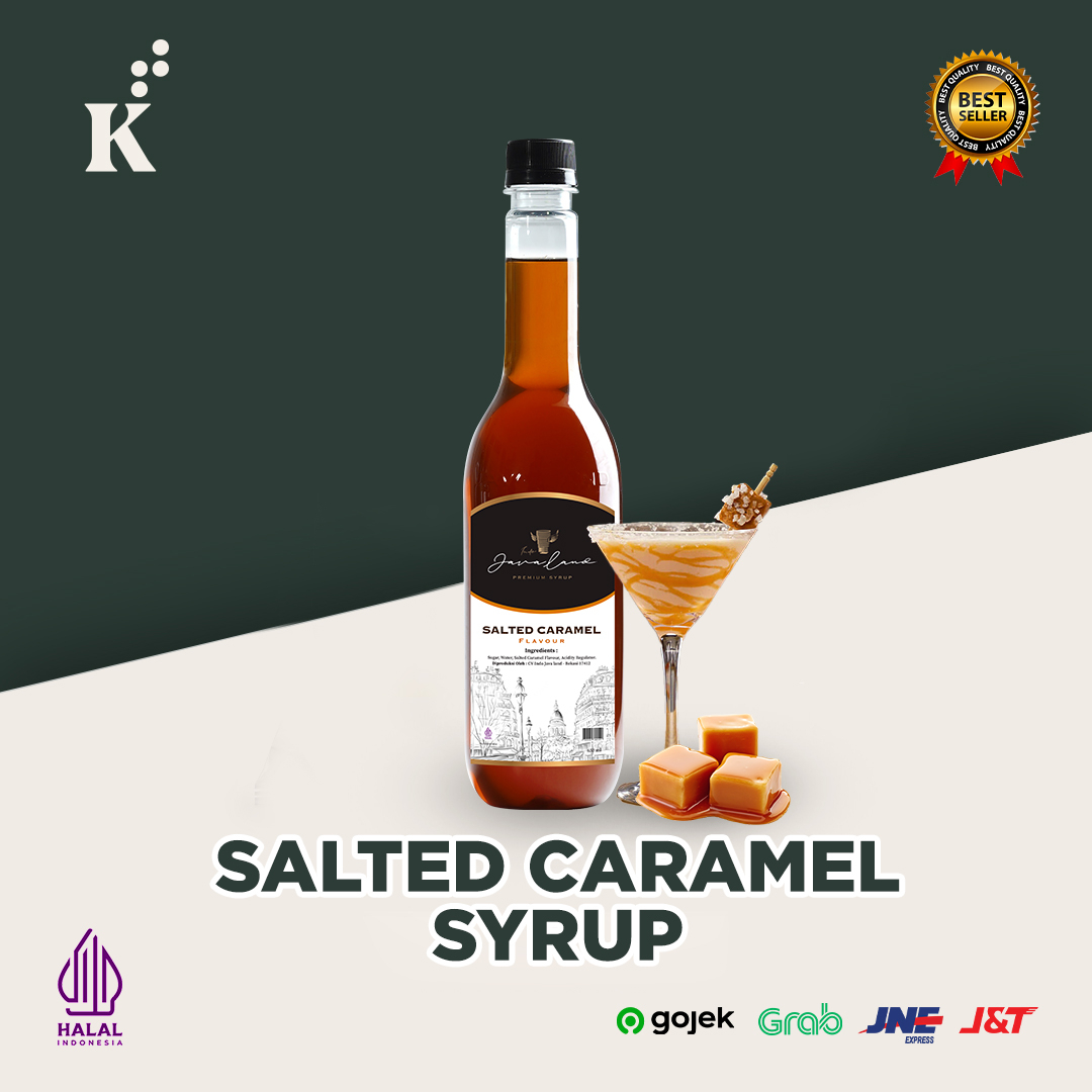 Syrup Premium Javaland Sirup Aneka rasa Salted Caramel 650 ml