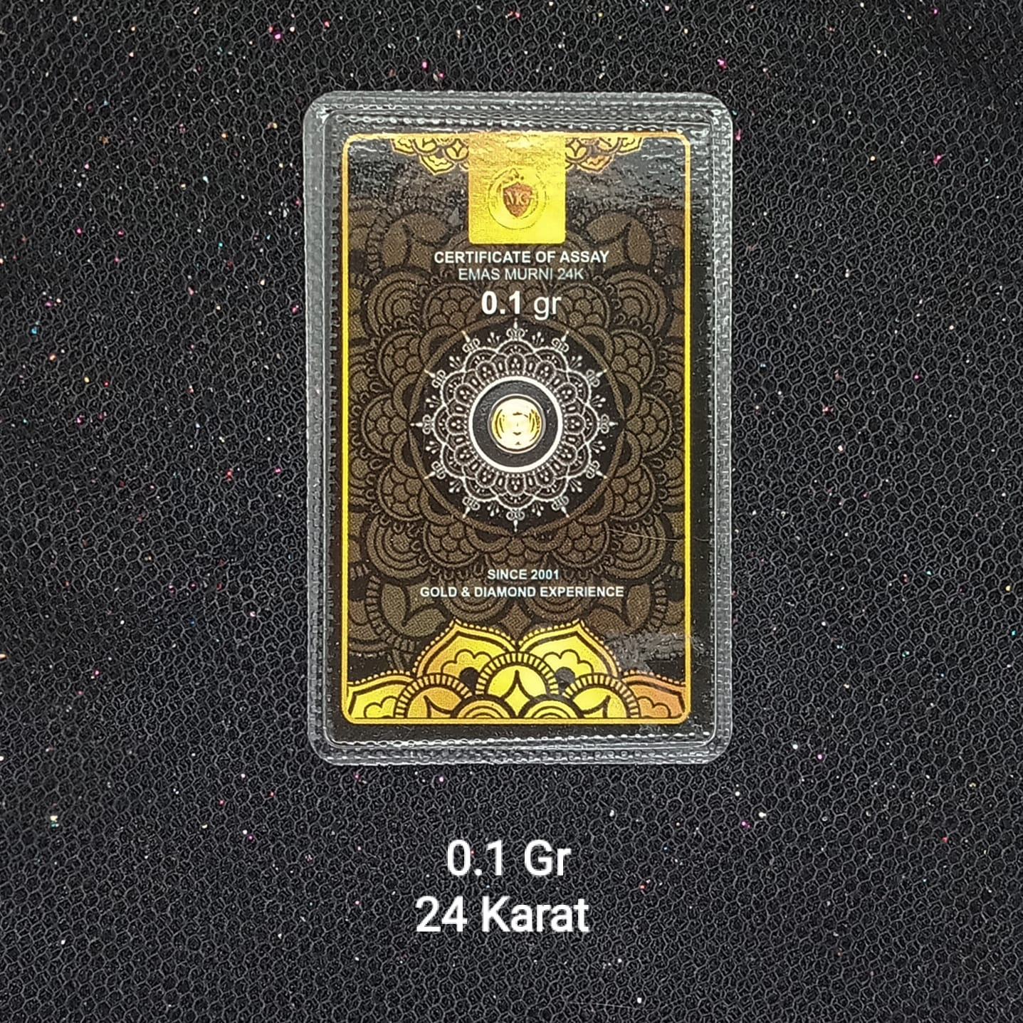 Logam Mulia Bersertifikat Mini Gold Kadar 24 K Berat 0,1 Gram