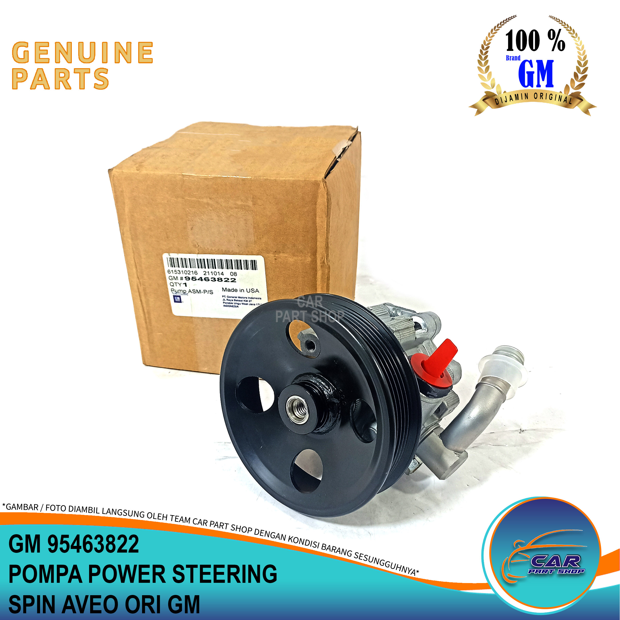 POMPA POWER STEERING AVEO SONIC SPIN ORI GM