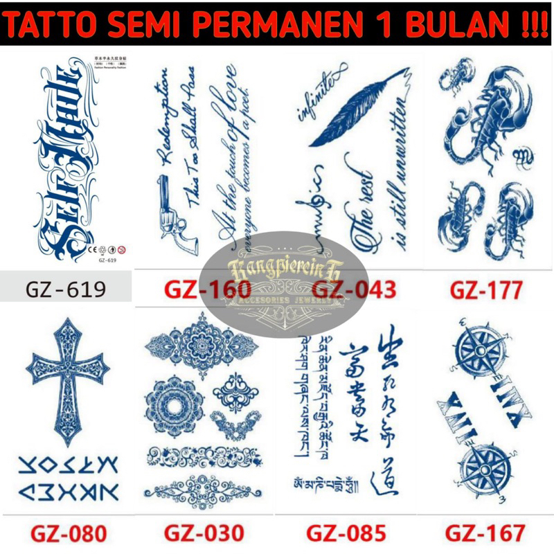 tatto temporary 1 bulan old school terlariss // tatto old skull temporer 1 bulan