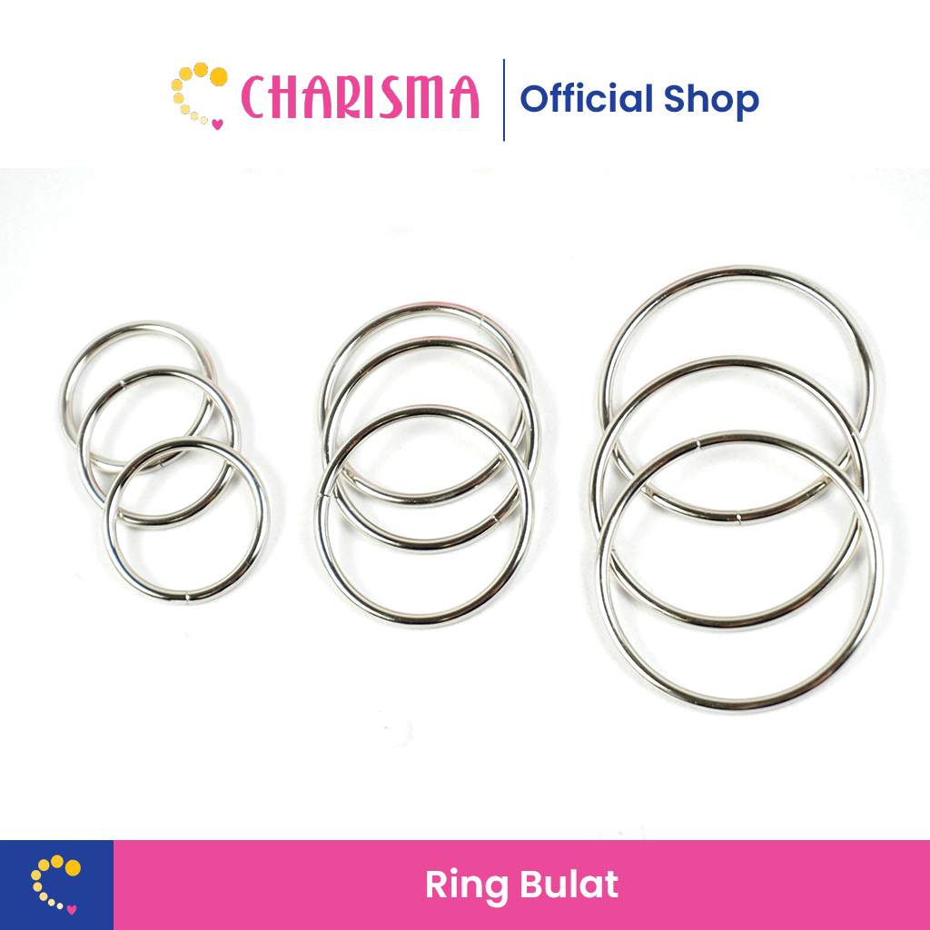 Charisma Ring Bulat Besi Aksesoris Tas - Ring Bulat Besi / Pengait Besi Tas / Ring pengait / Ring Ga