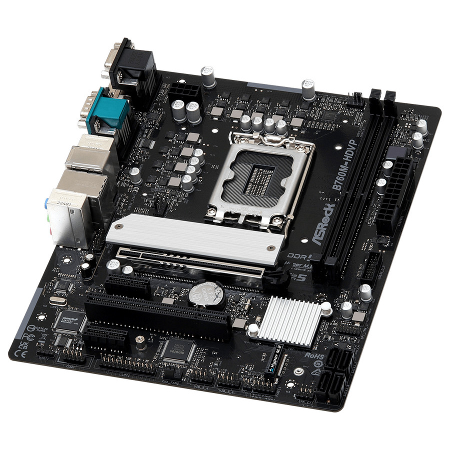 Motherboard ASRock B760M-HDVP (LGA1700, B760, DDR5, USB3.2, SATA3)