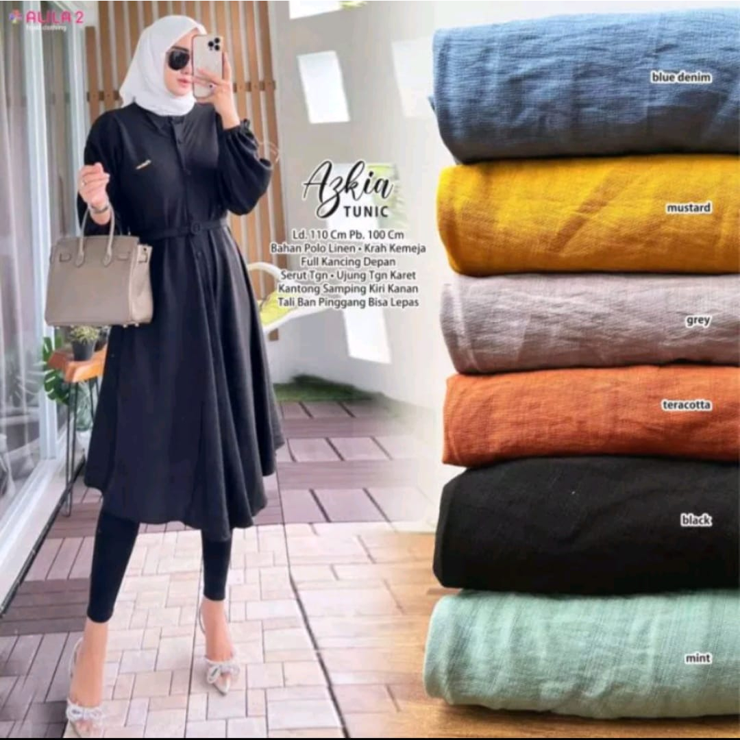 AzkiaTunik/PoloLinenPremium/Jumbo/TunikLinenCrinkleImport/Busui/TunikPolos