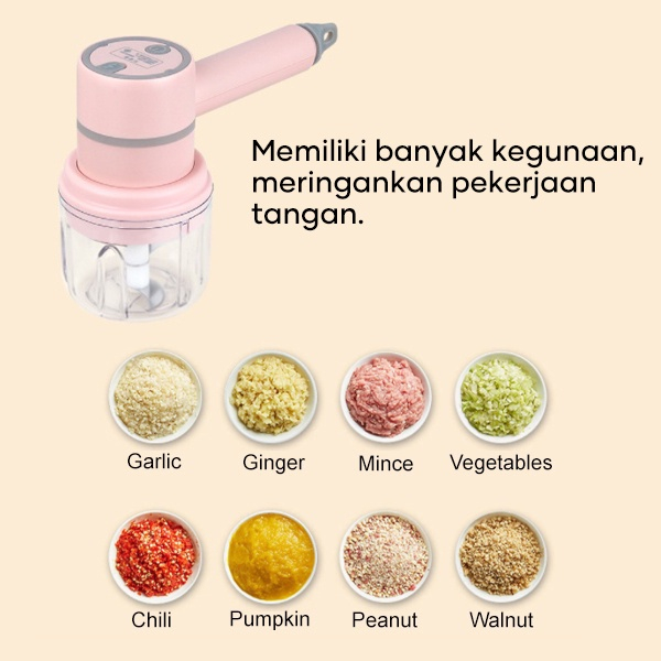 Blender 3 IN1 Mixer Hand Mixer Portable Blender Pengocok Telur Elektrik Wireless Serbaguna