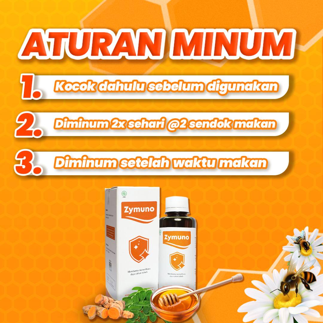 ZYMUNO 2 BOX - Pembasmi Kanker Madu Herbal Tingkatkan Daya Tahan Tubuh Imun Jaga Kesehatan Tubuh Cegah Kanker Bantu Percepat Penyembuhan Penyakit Isi 200ml