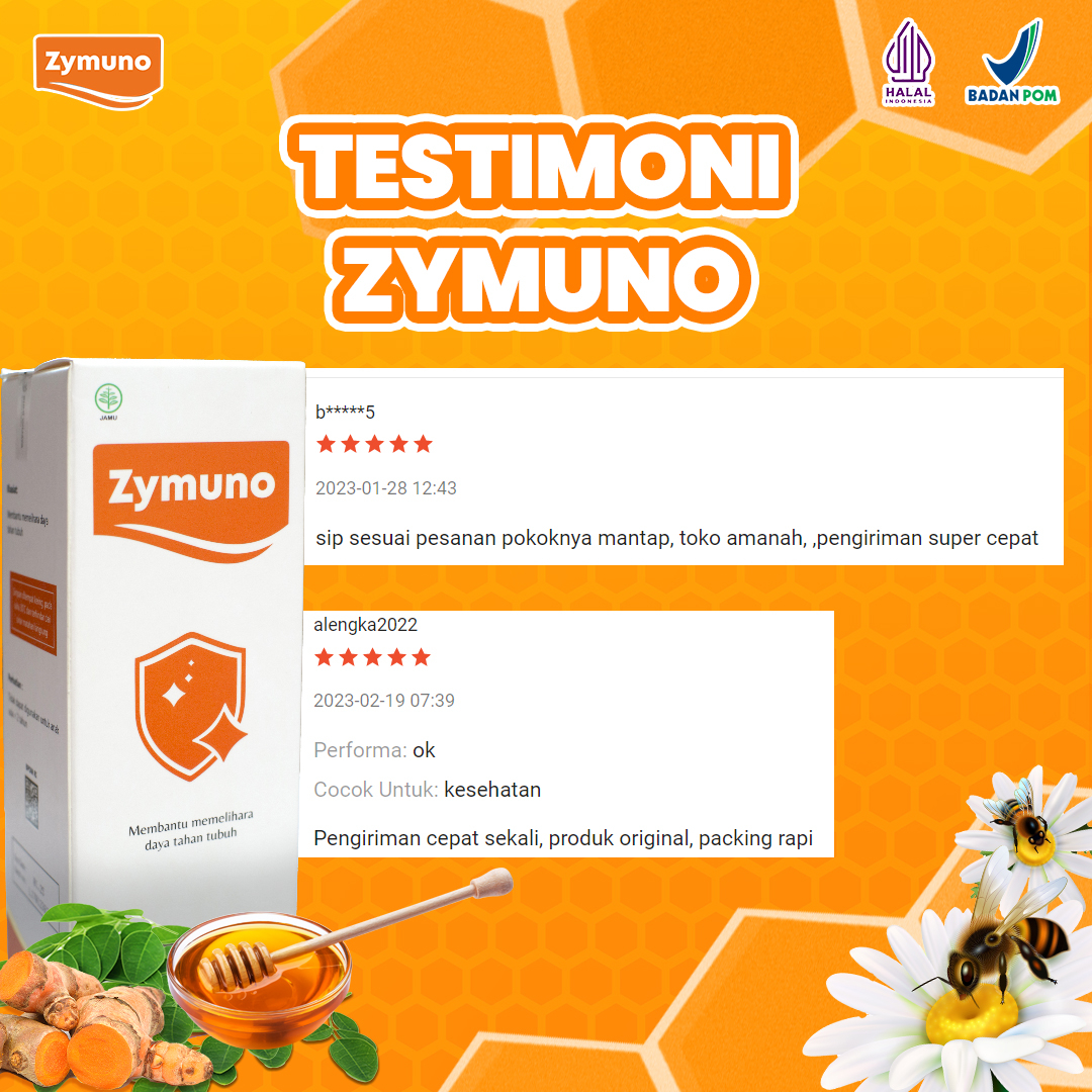 ZYMUNO 2 BOX - Pembasmi Kanker Madu Herbal Tingkatkan Daya Tahan Tubuh Imun Jaga Kesehatan Tubuh Cegah Kanker Bantu Percepat Penyembuhan Penyakit Isi 200ml