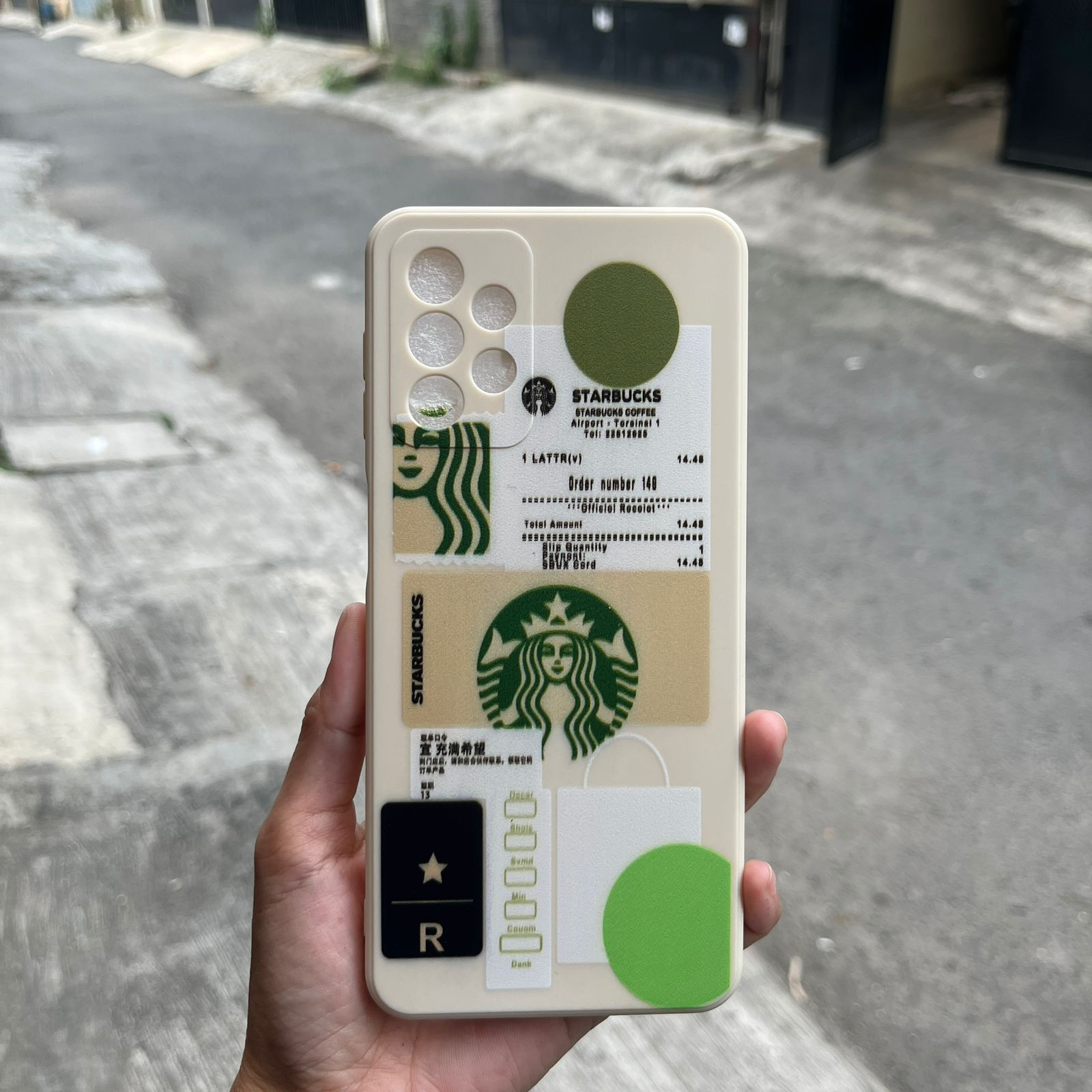 Silikon Case Starbuck Cream For Oppo A71 A53 A5S A55 DLL